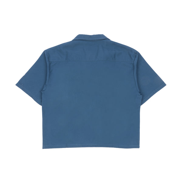 No Obligation (Cropped) - Blue Work Shirt
