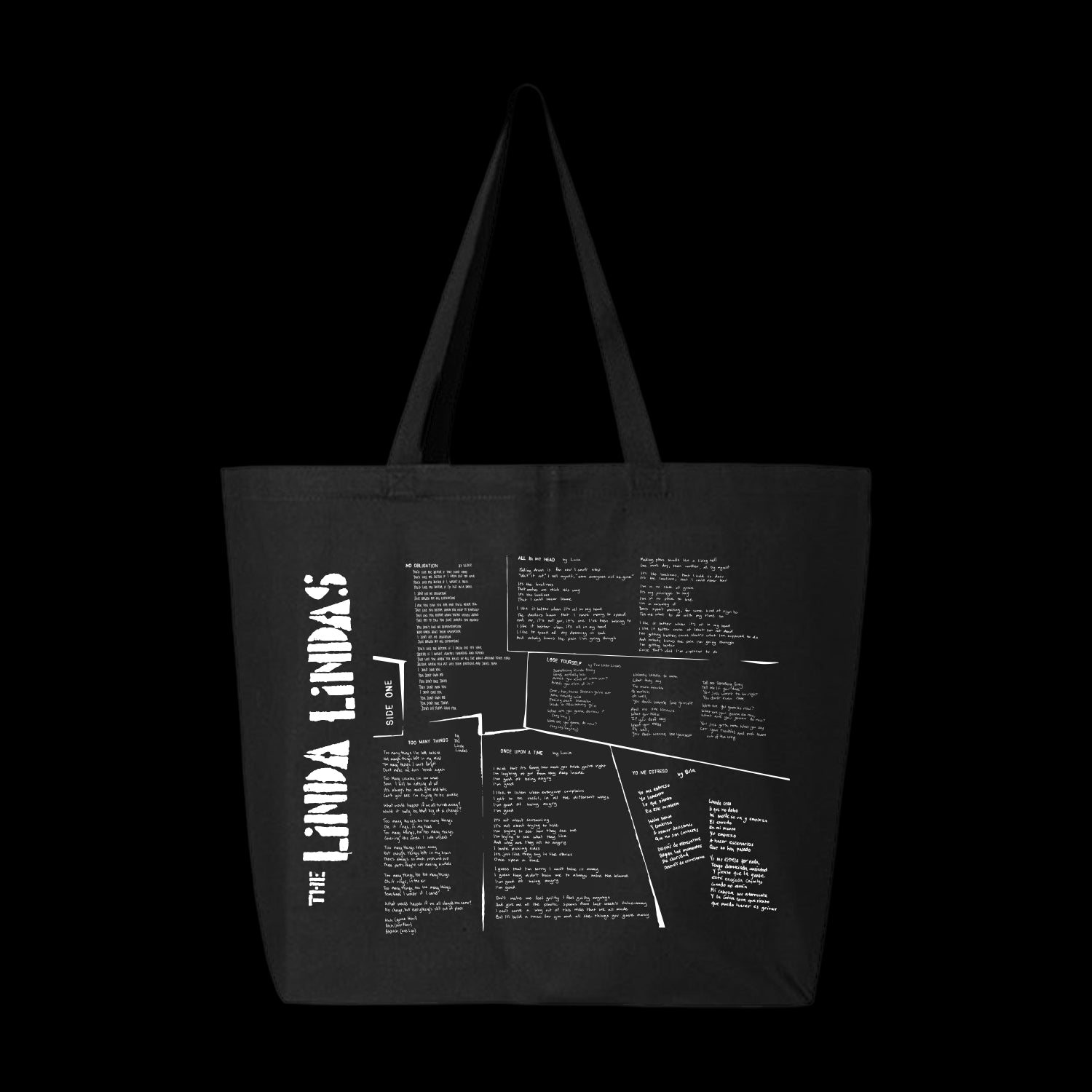 No Obligation Black Tote Bag