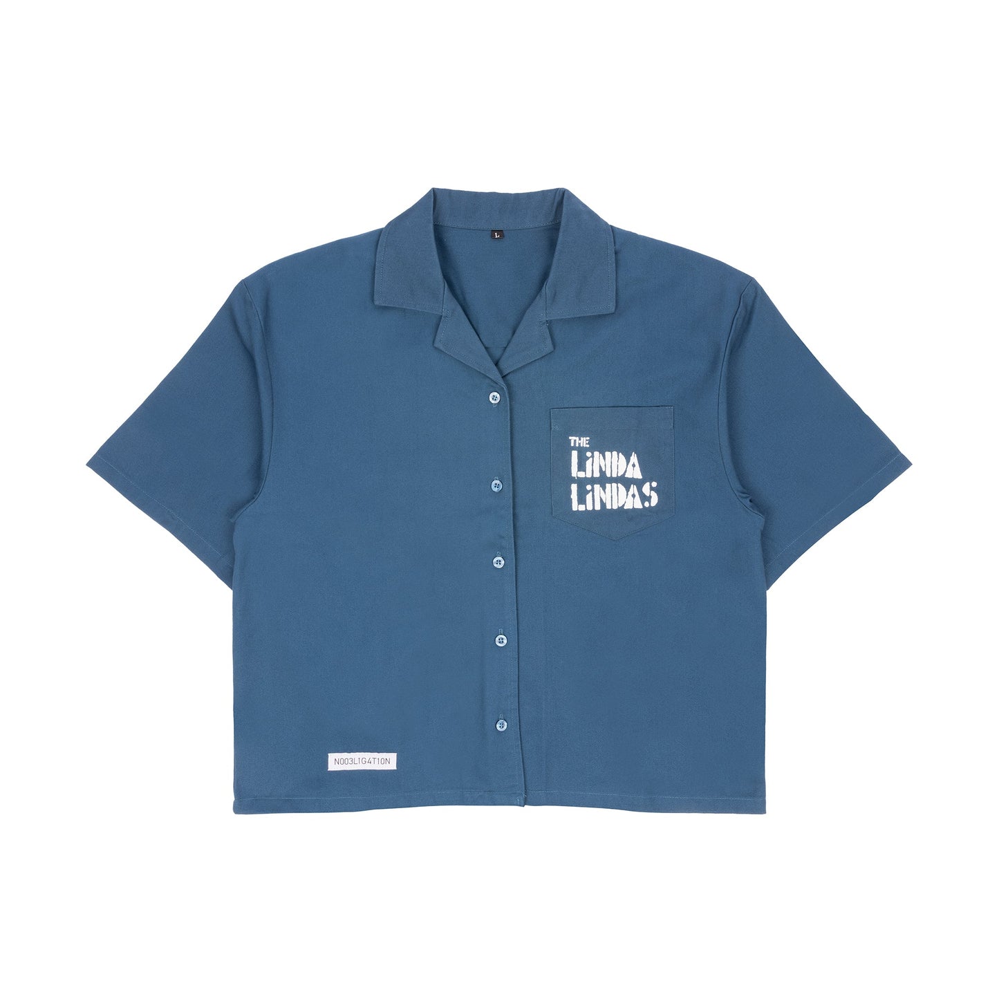 The Linda Lindas - No Obligations (Cropped) Blue - Work Shirt Extra