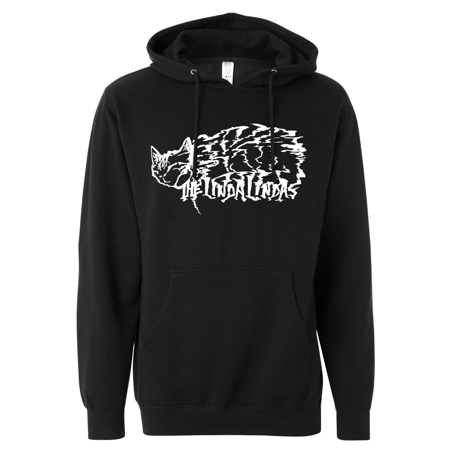the linda lindas Sleeping Cat (Glow In The Dark) - Adult Black Hoodie