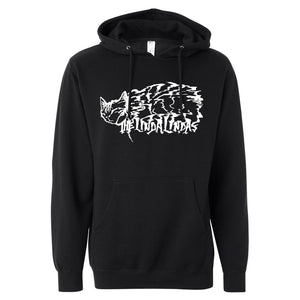 the linda lindas Sleeping Cat (Glow In The Dark) - Adult Black Hoodie