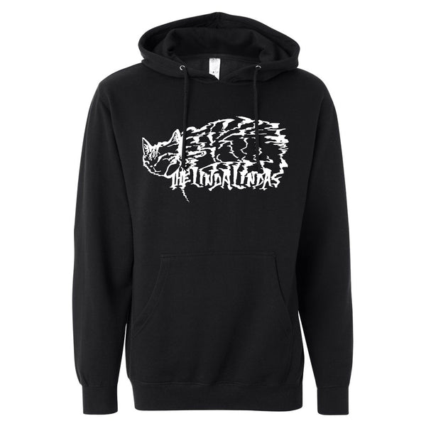 the linda lindas Sleeping Cat (Glow In The Dark) - Adult Black Hoodie