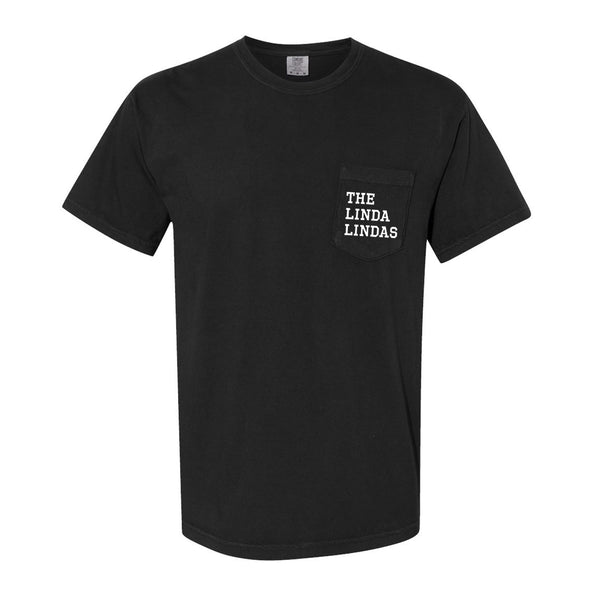 the linda lindas Smiling Cat - Adult Black T-Shirt 