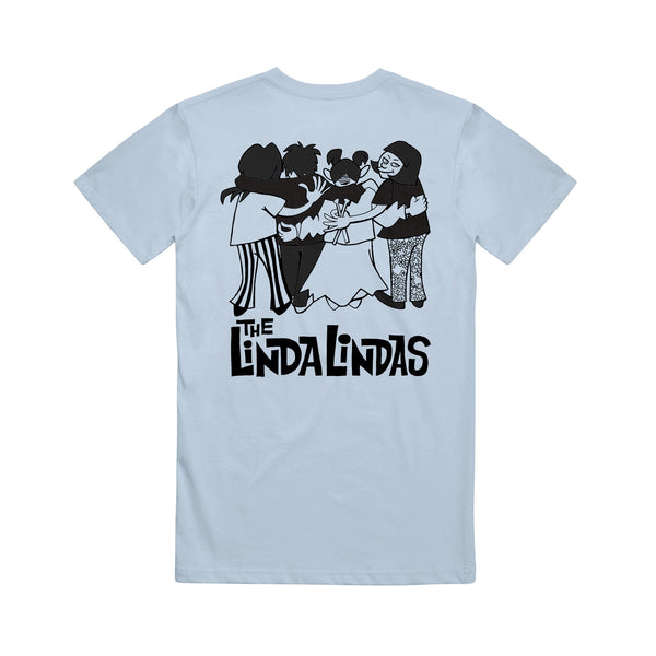 the linda lindas Yusuke Hanai  - Adult Powder Blue T-Shirt back