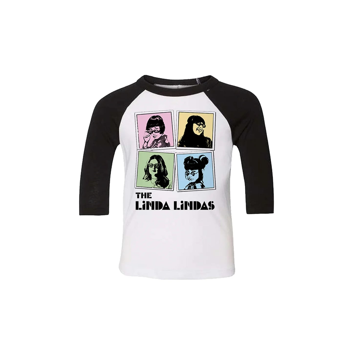 The Linda Lindas - Polaroid (Toddler) White/Black - Raglan