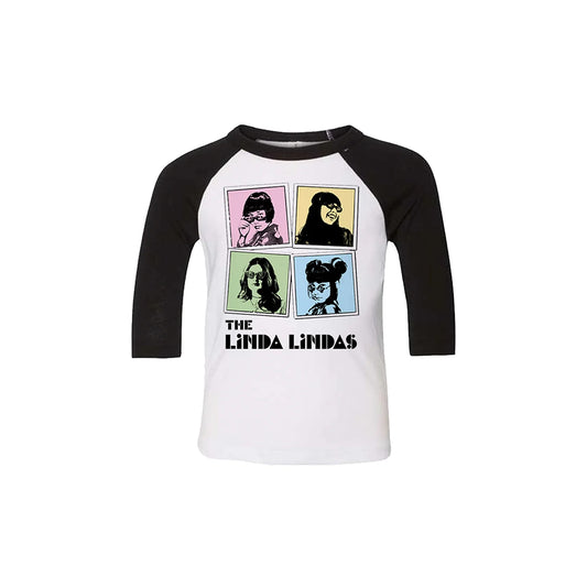 The Linda Lindas - Polaroid (Toddler) White/Black - Raglan